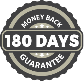 180 days money back guarantee