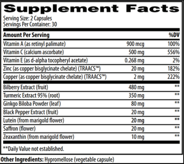 iGenics supplement facts